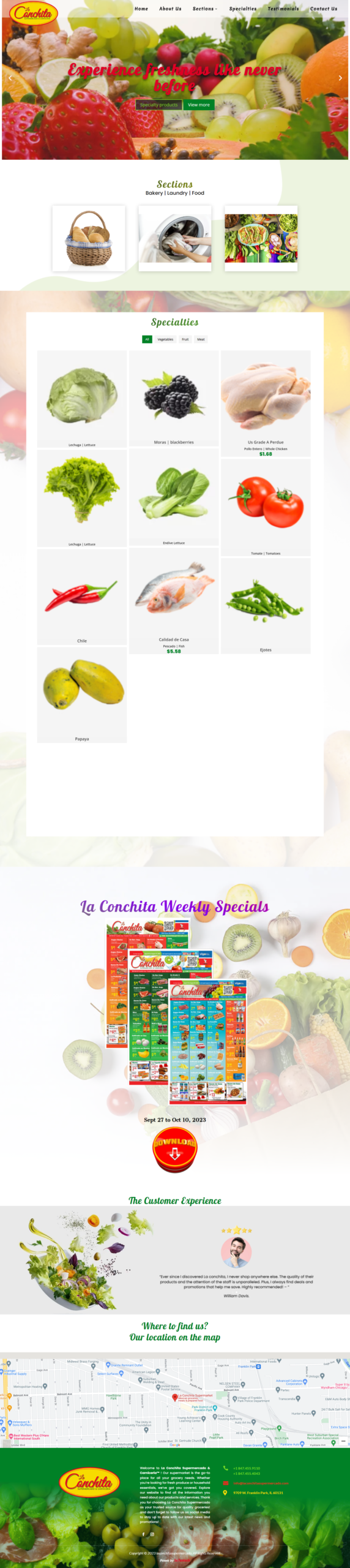 La Conchita website project